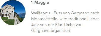 ﷯1 Maggio Wallfahrt zu Fuss von Gargnano nach Montecastello, wird traditionell jedes Jahr von der Pfarrkirche von Gargnano organisiert.